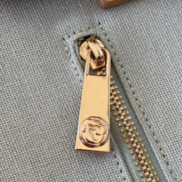 SPARTINA 449 beach life Beaded Coral Linen Blue Gold Tote Shoulder Bag - Picture 11 of 17